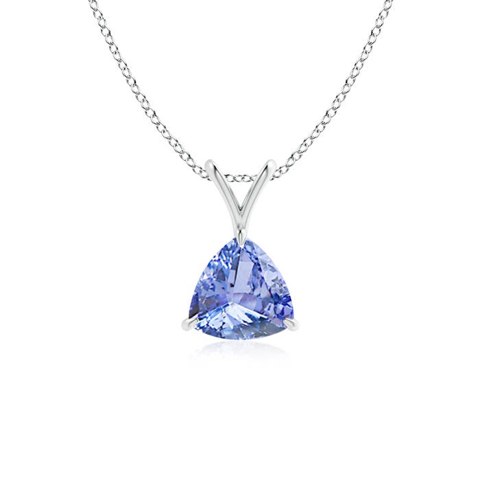 A - Tanzanite / 0.75 CT / 14 KT White Gold