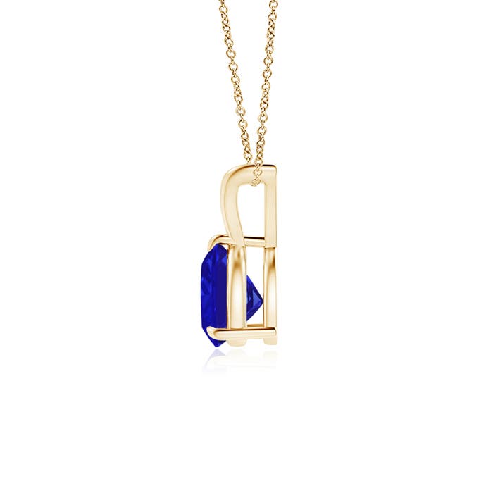 AAAA - Tanzanite / 0.75 CT / 14 KT Yellow Gold