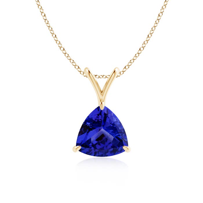 AAAA - Tanzanite / 1.2 CT / 14 KT Yellow Gold