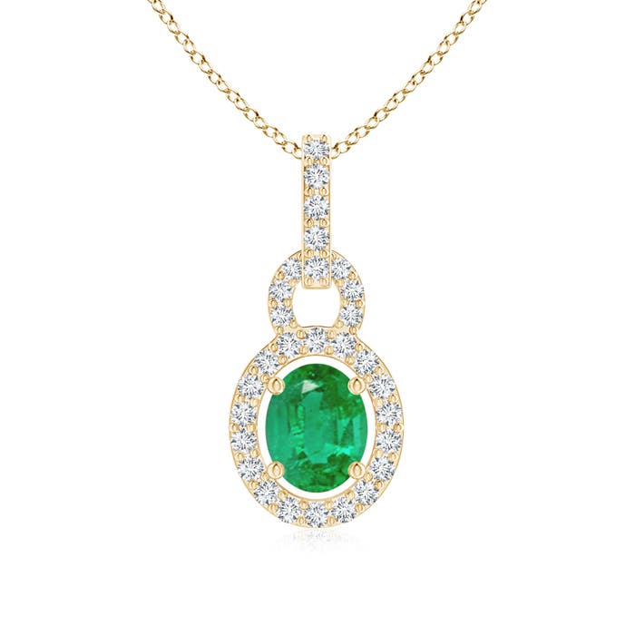 AA - Emerald / 0.44 CT / 14 KT Yellow Gold