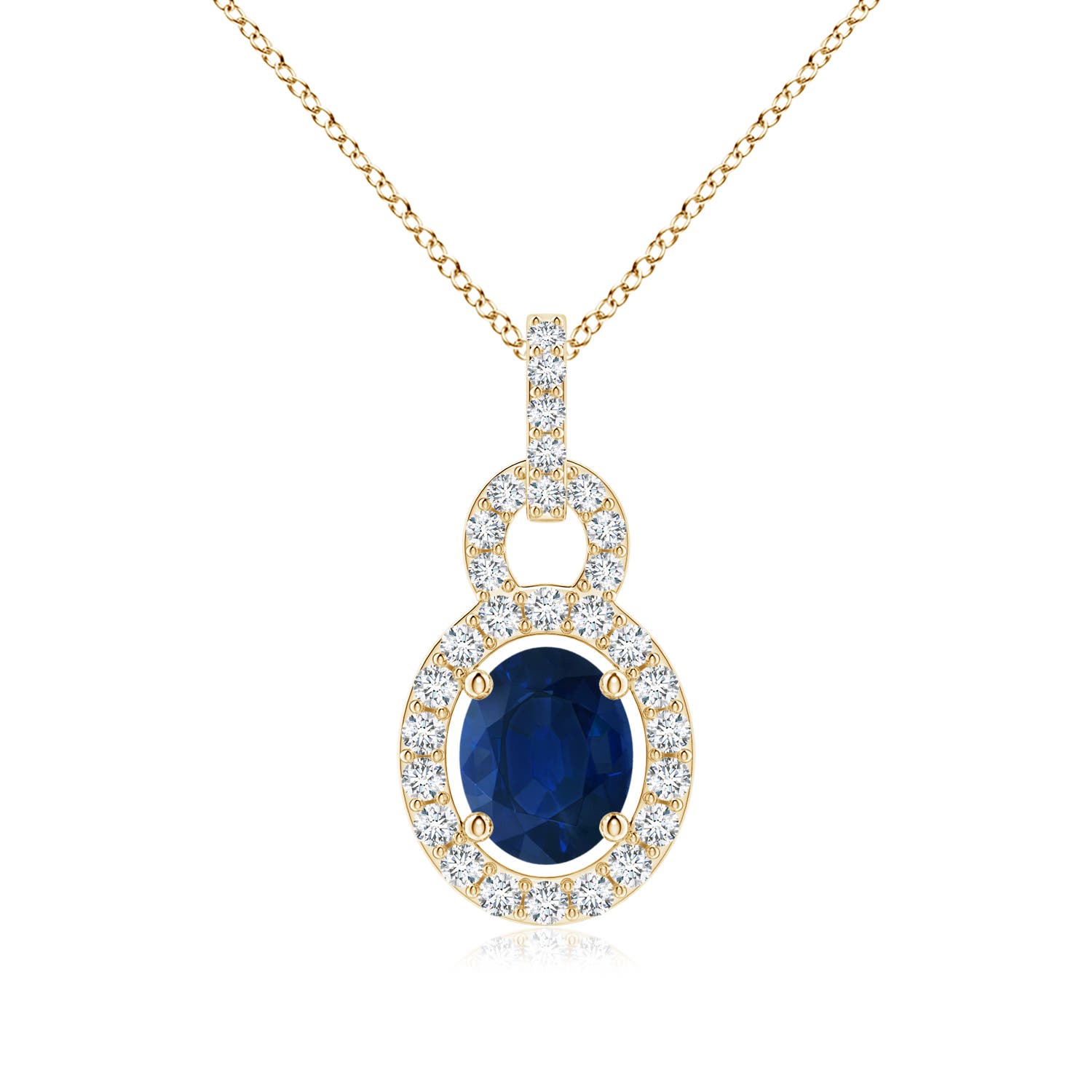 AA - Blue Sapphire / 0.54 CT / 14 KT Yellow Gold