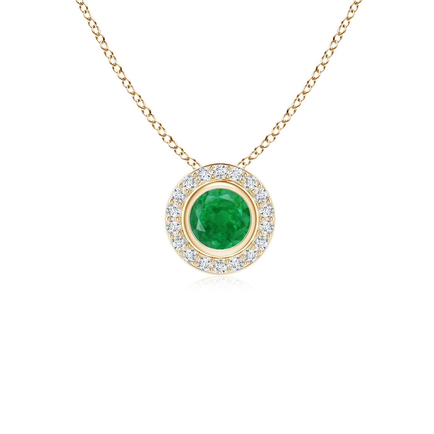 AA - Emerald / 0.33 CT / 14 KT Yellow Gold