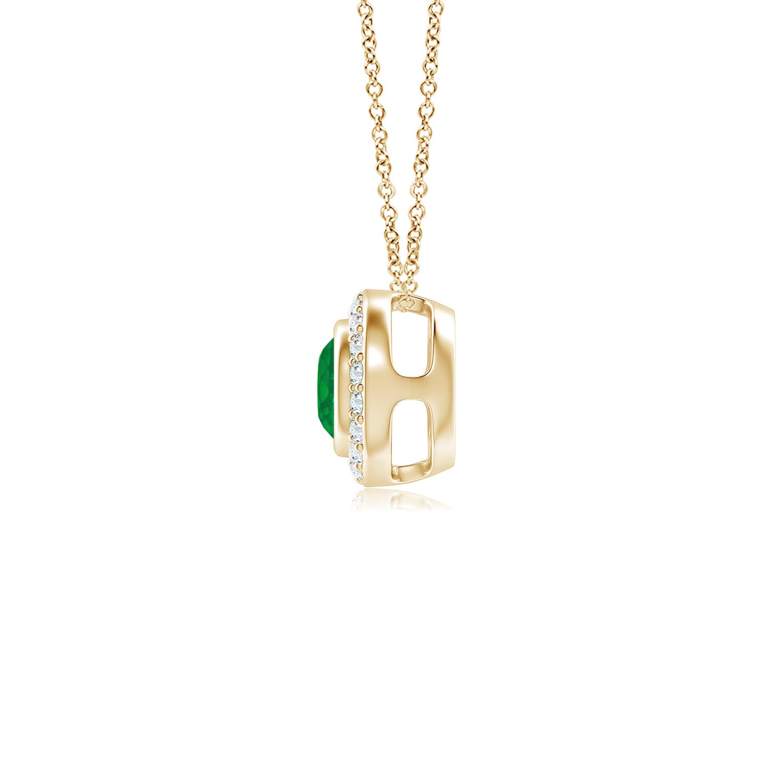 AA - Emerald / 0.33 CT / 14 KT Yellow Gold