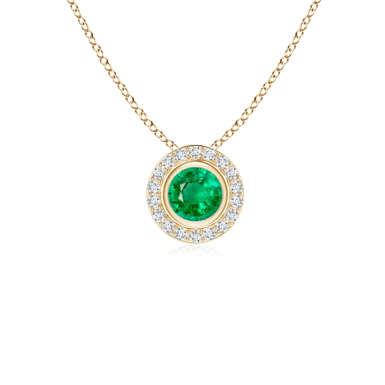 AAA - Emerald / 0.33 CT / 14 KT Yellow Gold