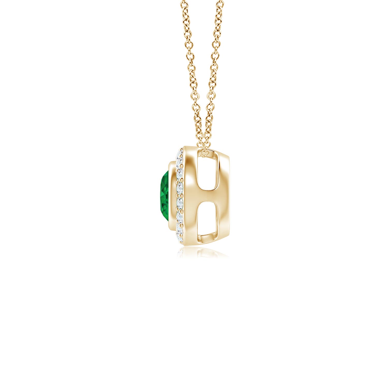 AAA - Emerald / 0.33 CT / 14 KT Yellow Gold