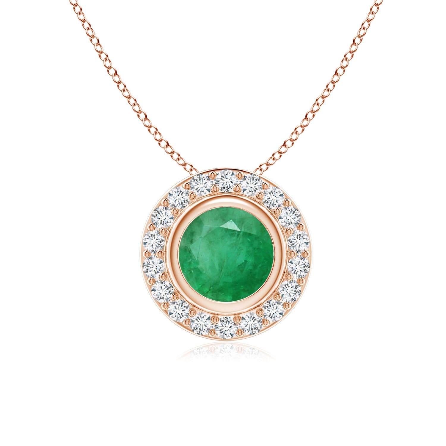 A - Emerald / 0.97 CT / 14 KT Rose Gold