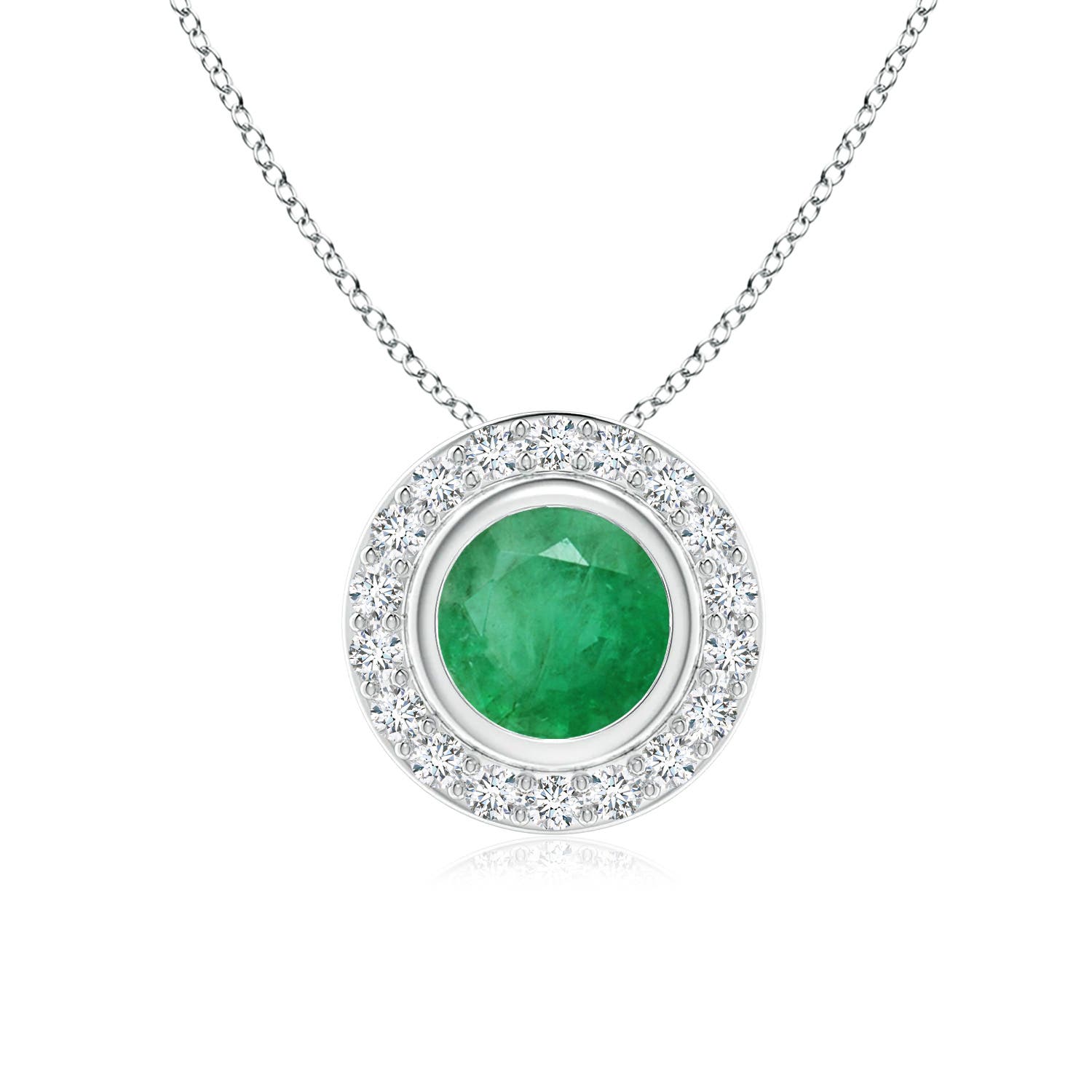 A - Emerald / 0.97 CT / 14 KT White Gold