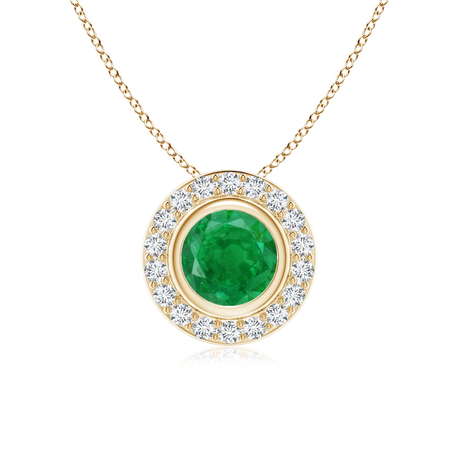 AA - Emerald / 0.97 CT / 14 KT Yellow Gold