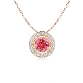 Round Fancy Intense, VS2 Pink Diamond