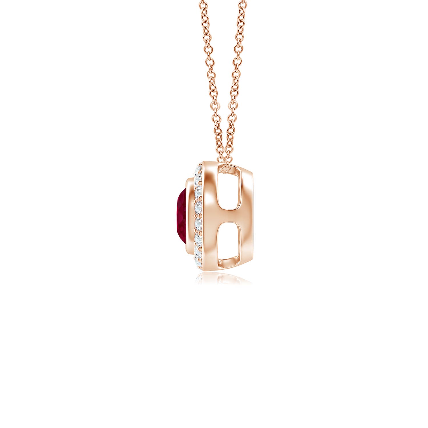 A - Ruby / 0.43 CT / 14 KT Rose Gold