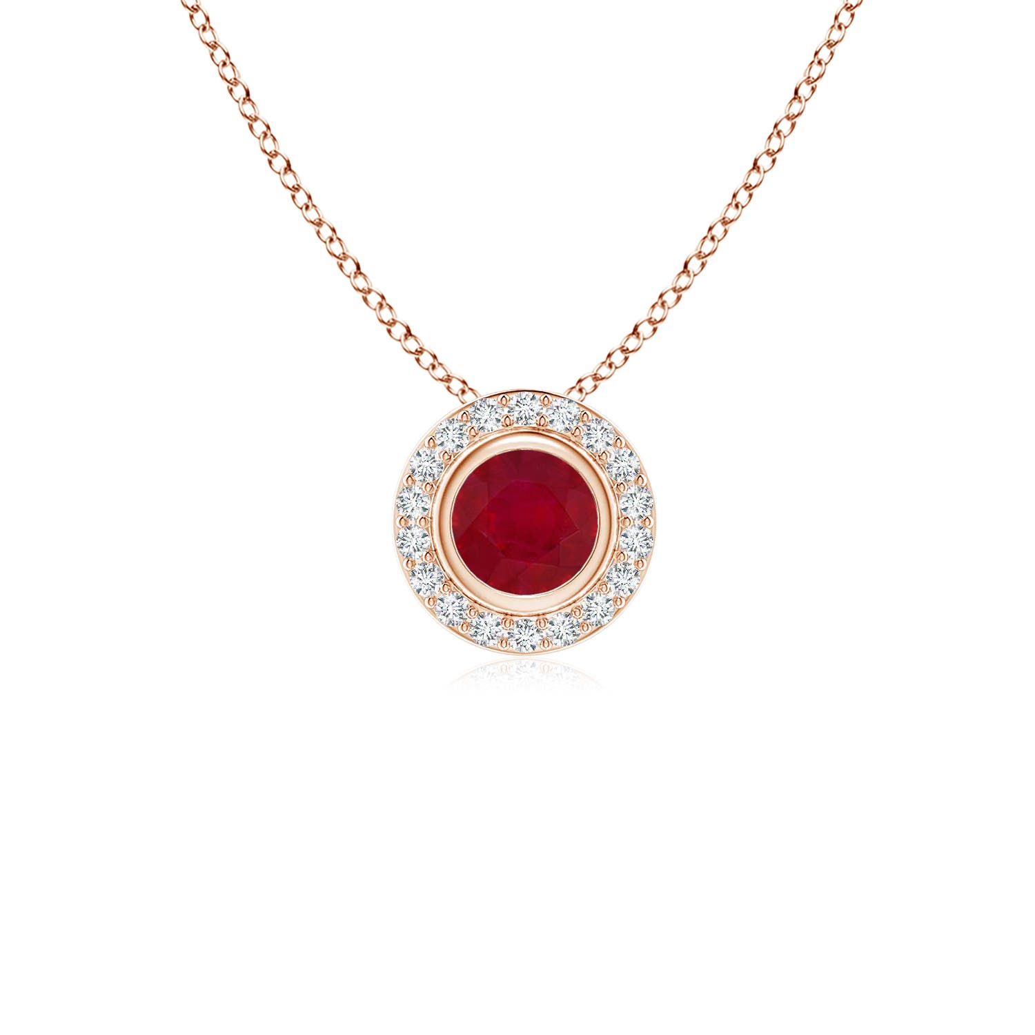 AA - Ruby / 0.43 CT / 14 KT Rose Gold