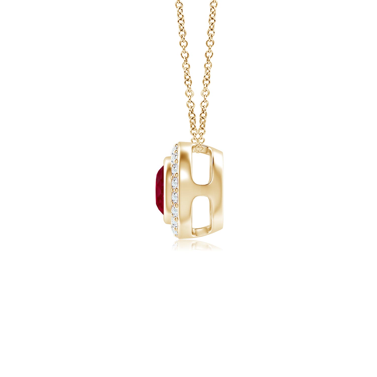 AA - Ruby / 0.43 CT / 14 KT Yellow Gold