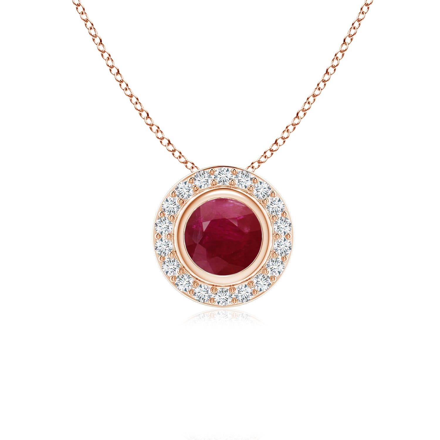 A - Ruby / 0.74 CT / 14 KT Rose Gold