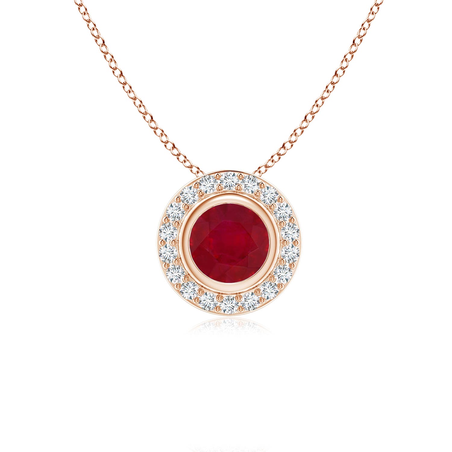 AA - Ruby / 0.74 CT / 14 KT Rose Gold