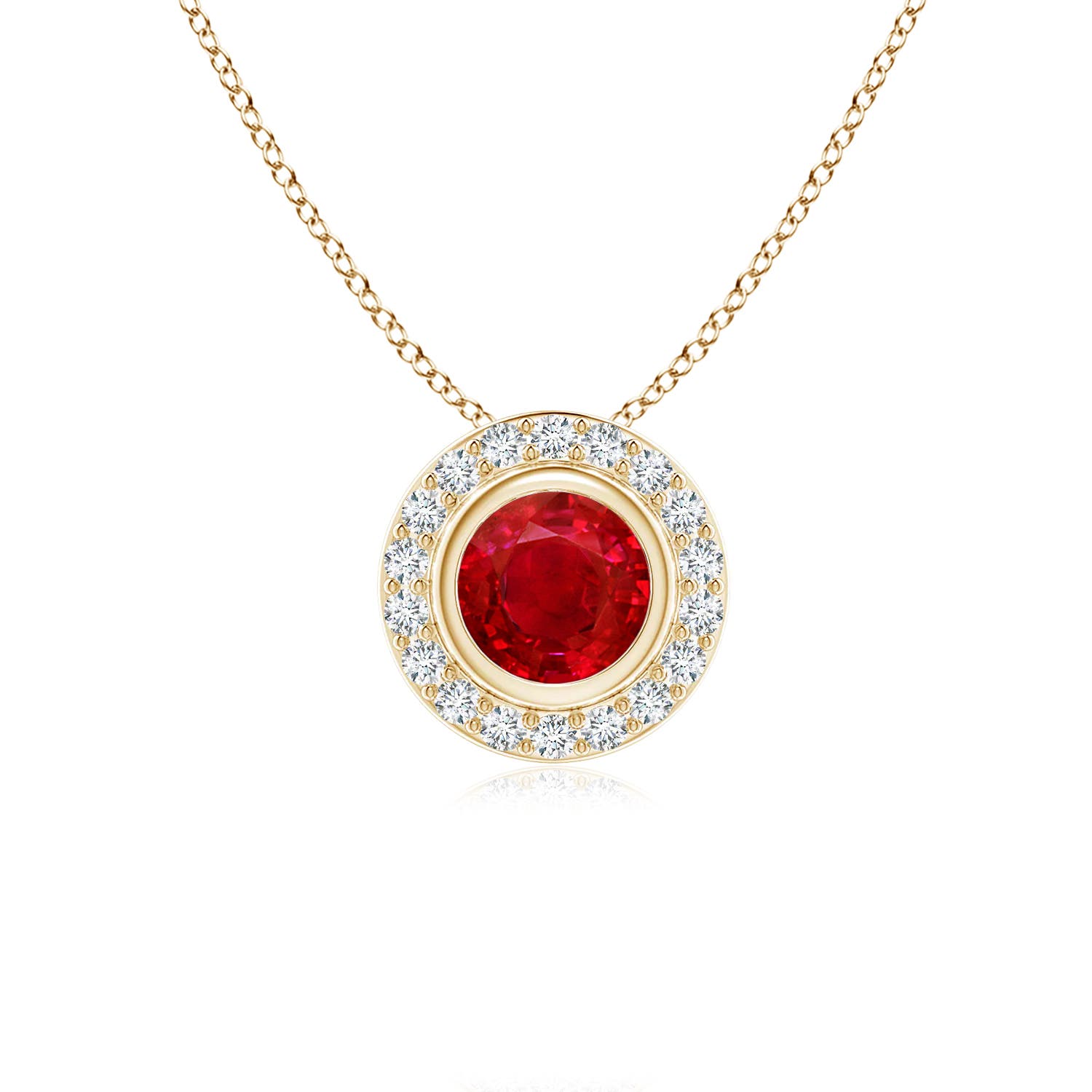 AAA - Ruby / 0.74 CT / 14 KT Yellow Gold