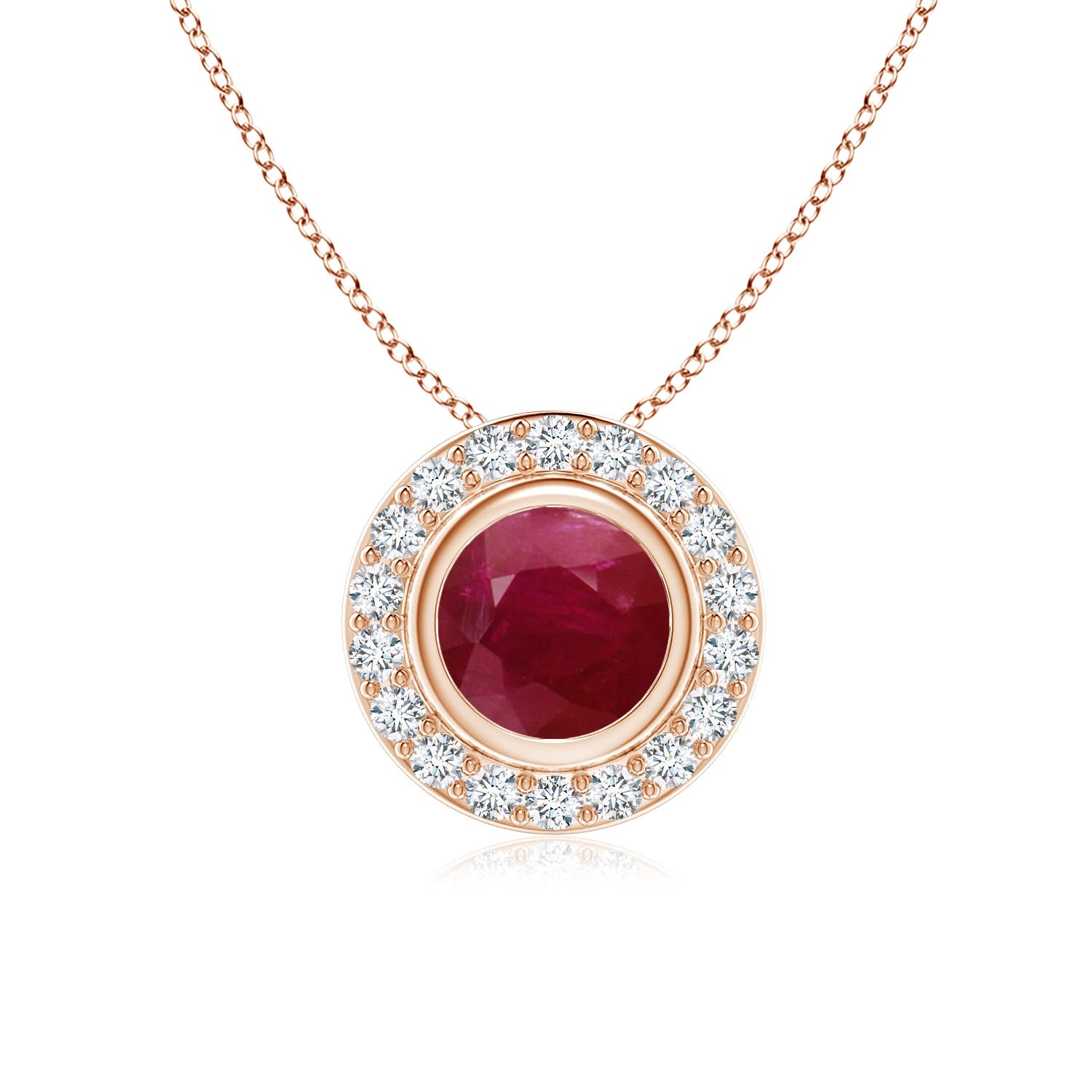 A - Ruby / 1.22 CT / 14 KT Rose Gold