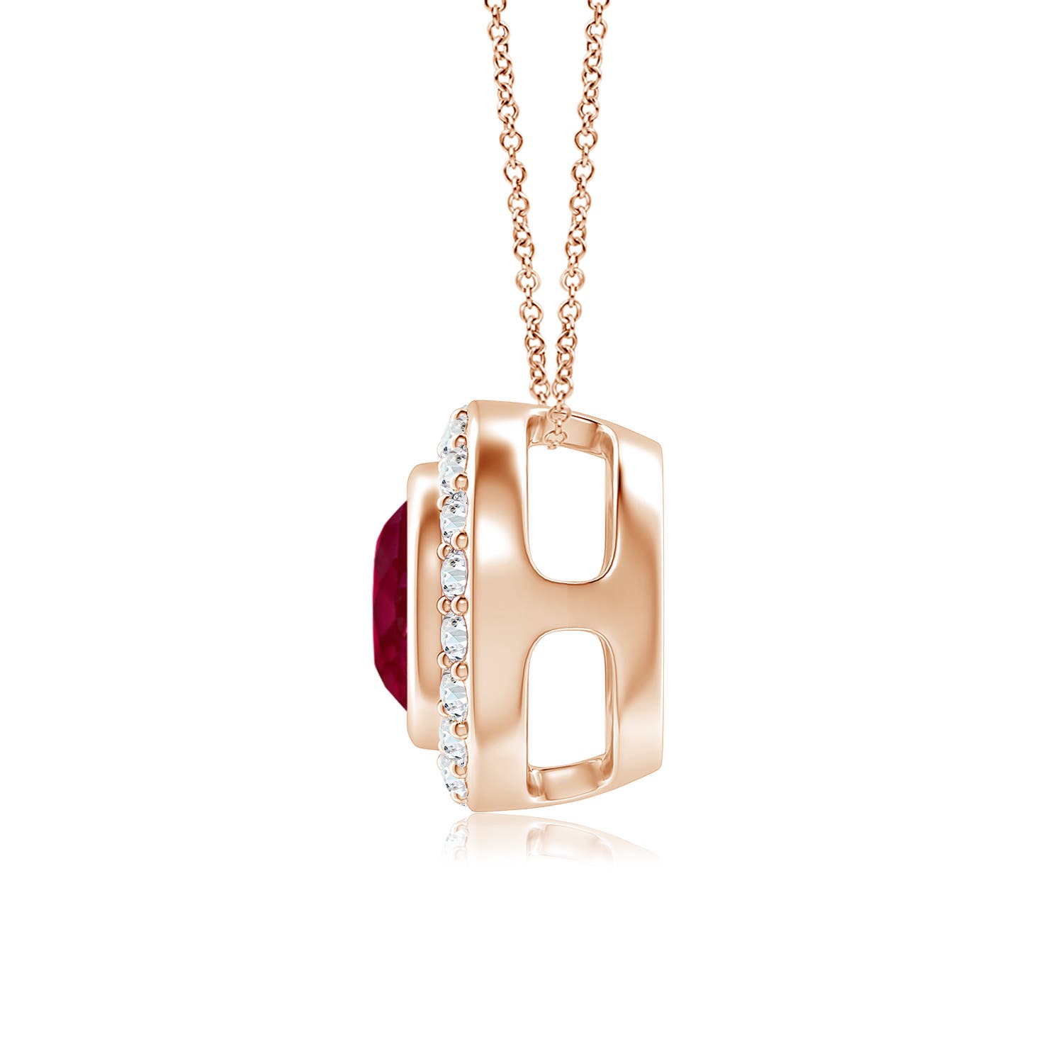 A - Ruby / 1.22 CT / 14 KT Rose Gold