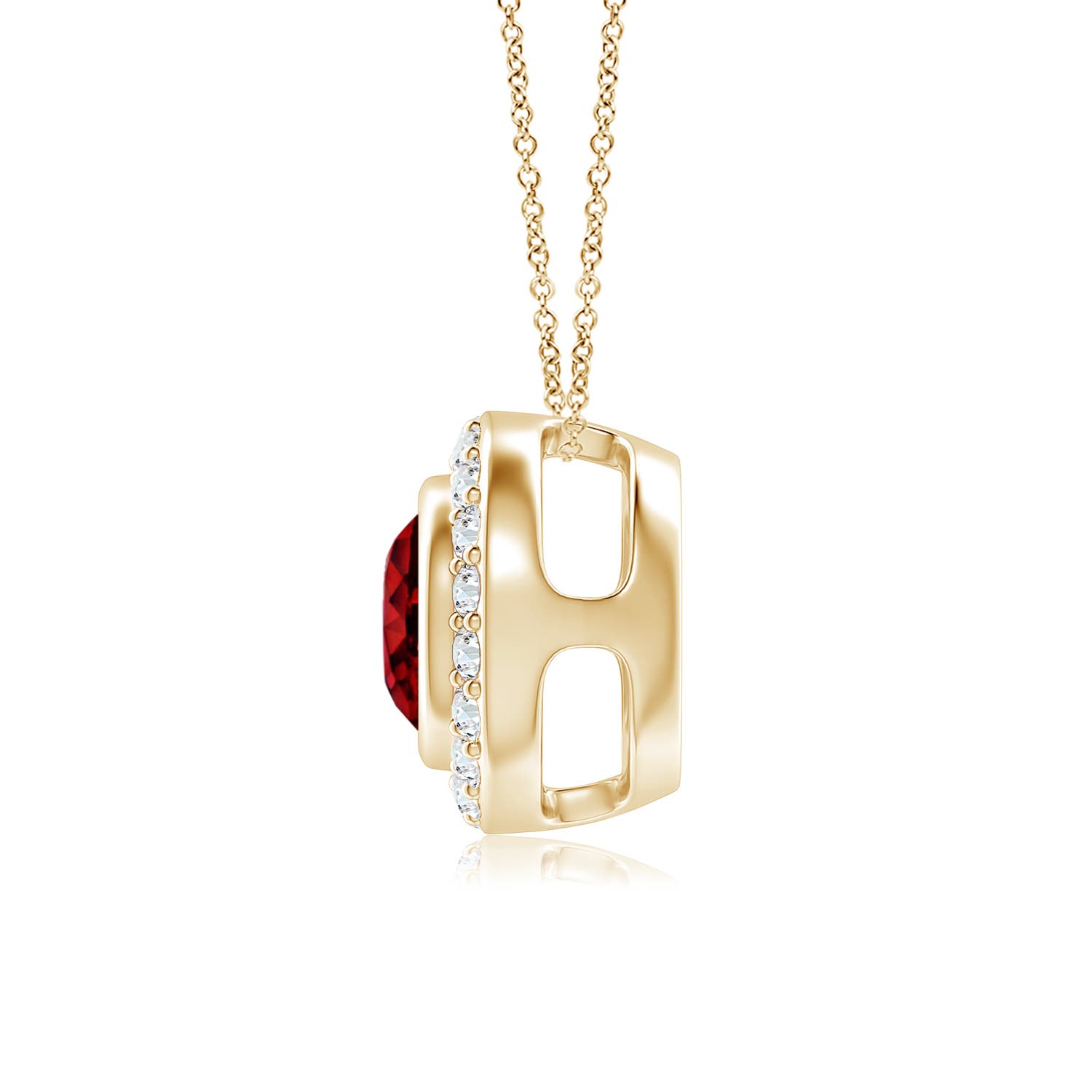 AAAA - Ruby / 1.22 CT / 14 KT Yellow Gold