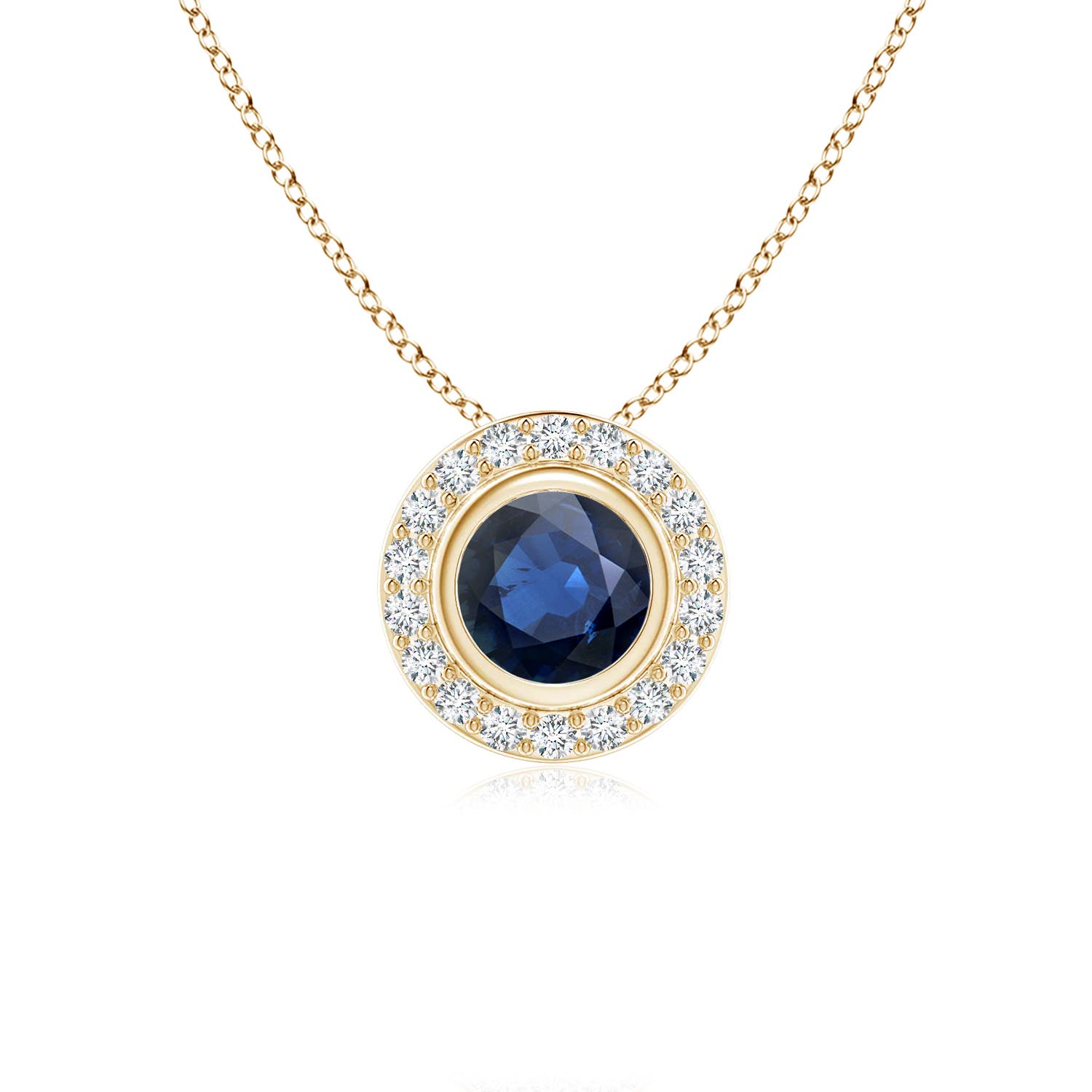 AA - Blue Sapphire / 0.74 CT / 14 KT Yellow Gold