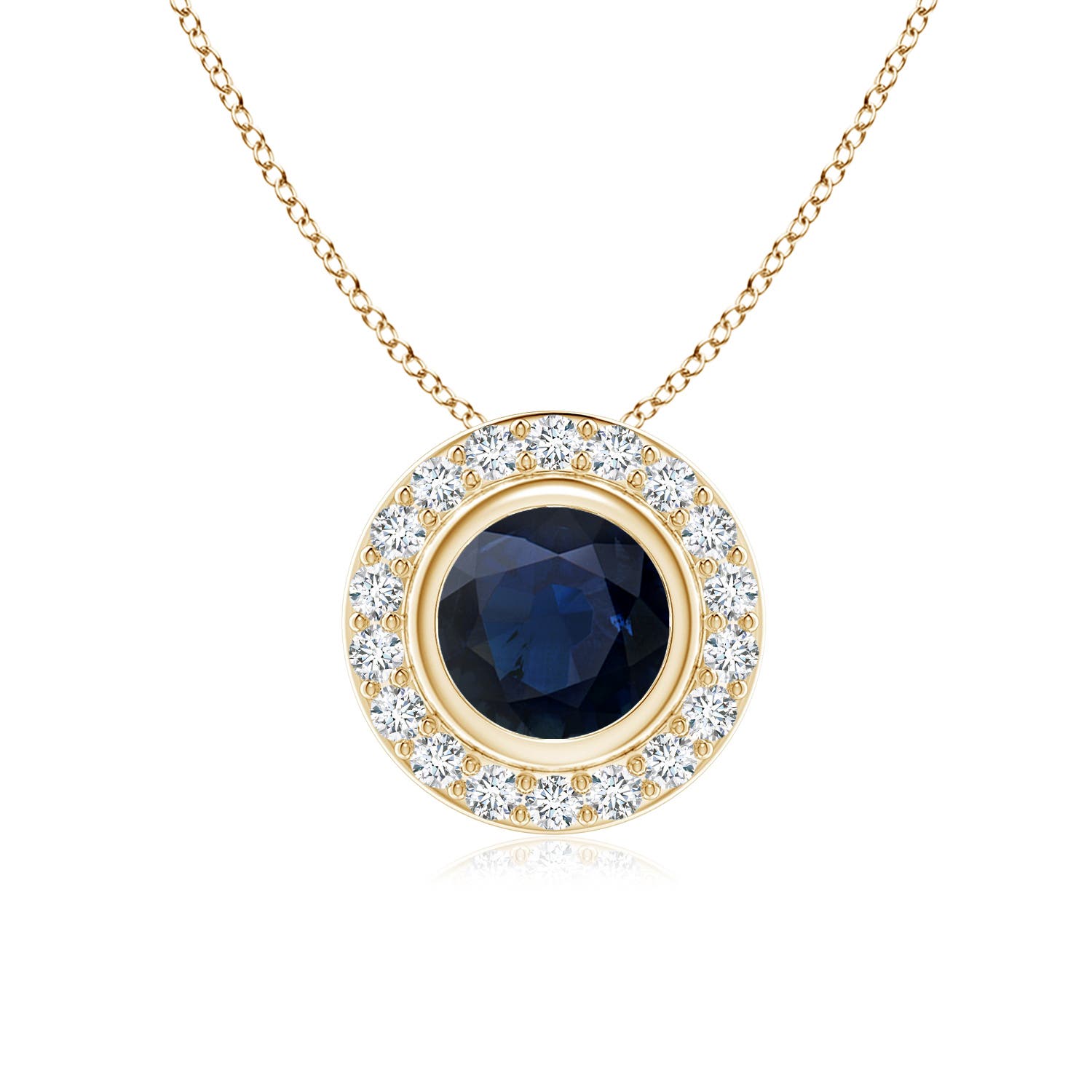 A - Blue Sapphire / 1.22 CT / 14 KT Yellow Gold