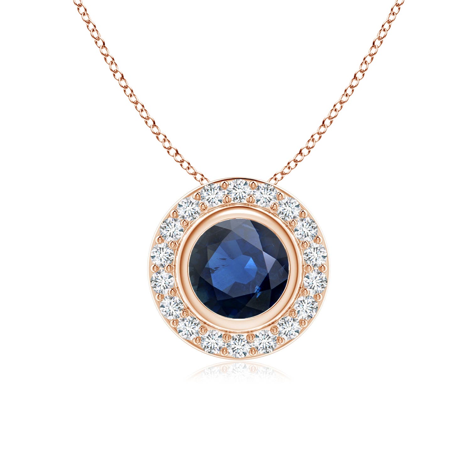 AA - Blue Sapphire / 1.22 CT / 14 KT Rose Gold