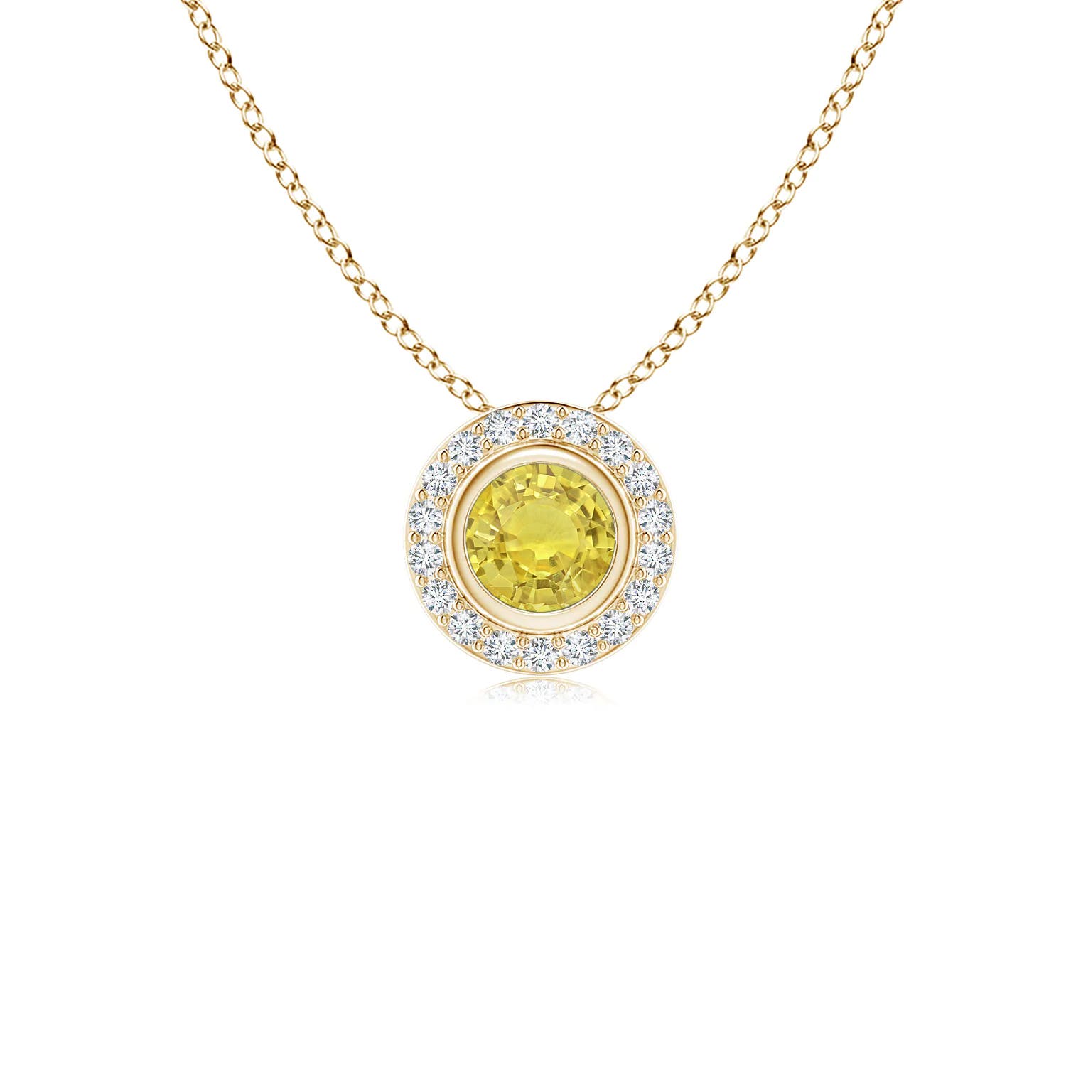 AA - Yellow Sapphire / 0.36 CT / 14 KT Yellow Gold