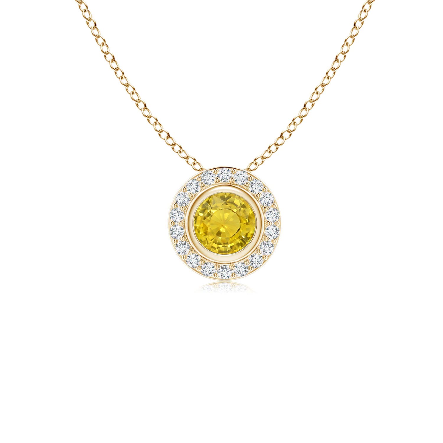 AAA - Yellow Sapphire / 0.36 CT / 14 KT Yellow Gold