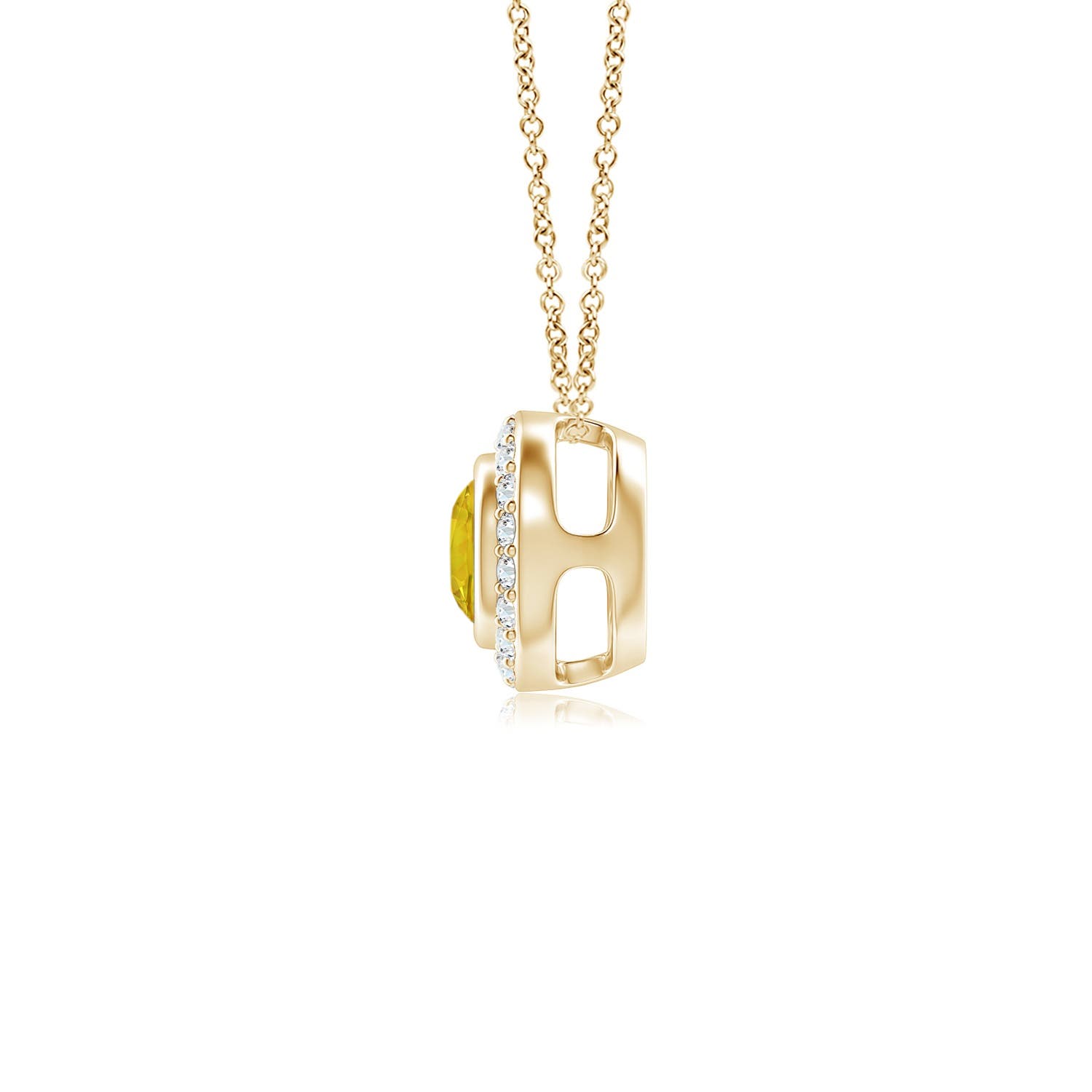 AAAA - Yellow Sapphire / 0.36 CT / 14 KT Yellow Gold