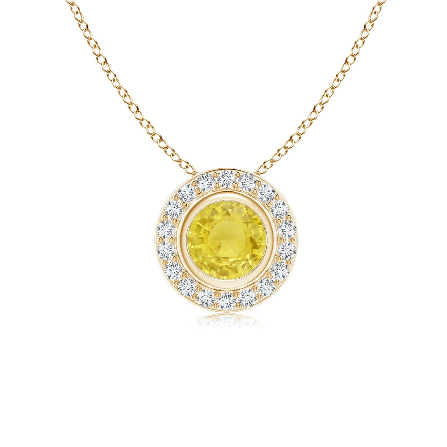 A - Yellow Sapphire / 0.67 CT / 14 KT Yellow Gold