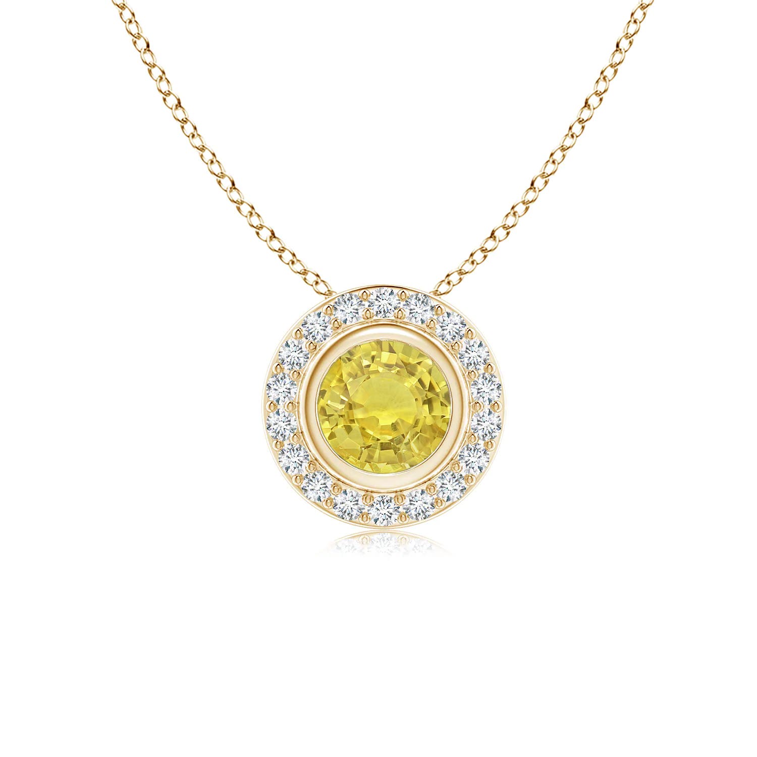 AA - Yellow Sapphire / 0.67 CT / 14 KT Yellow Gold