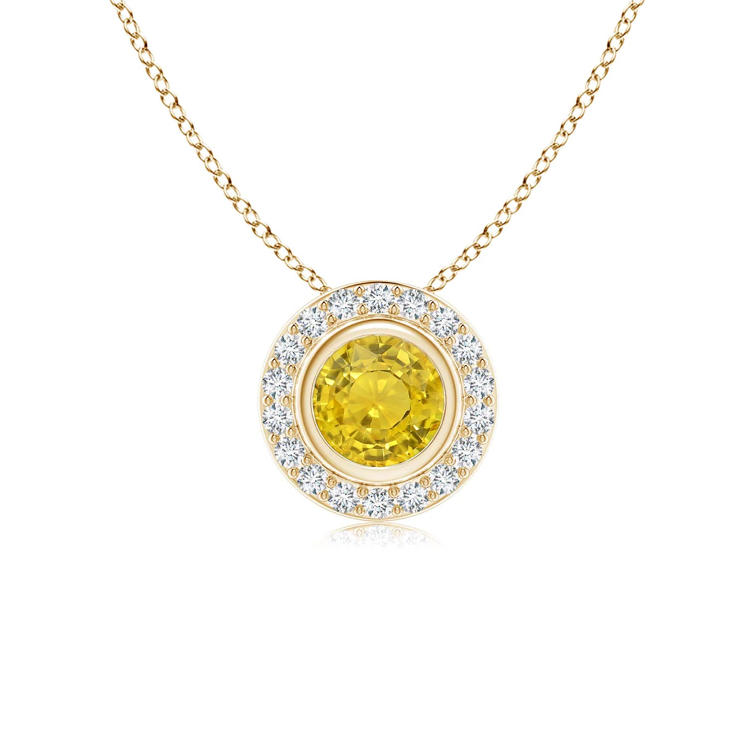 AAA - Yellow Sapphire / 0.67 CT / 14 KT Yellow Gold