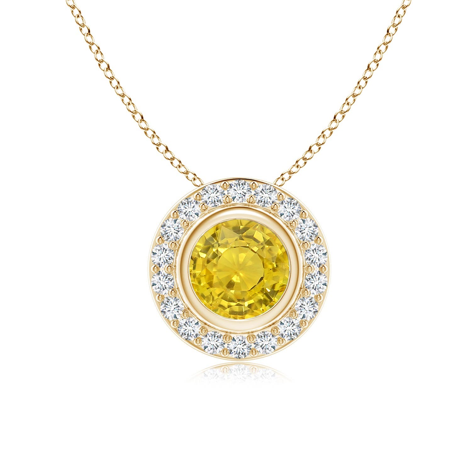 AAA - Yellow Sapphire / 1.22 CT / 14 KT Yellow Gold