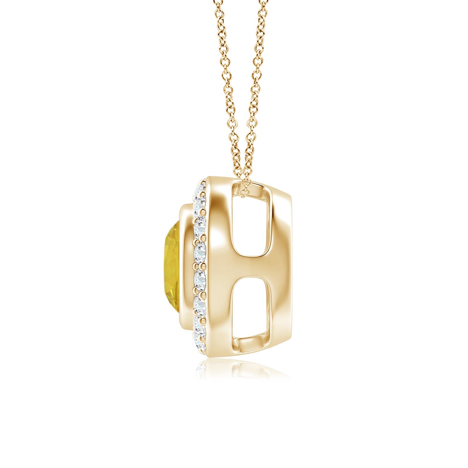 AAA - Yellow Sapphire / 1.22 CT / 14 KT Yellow Gold