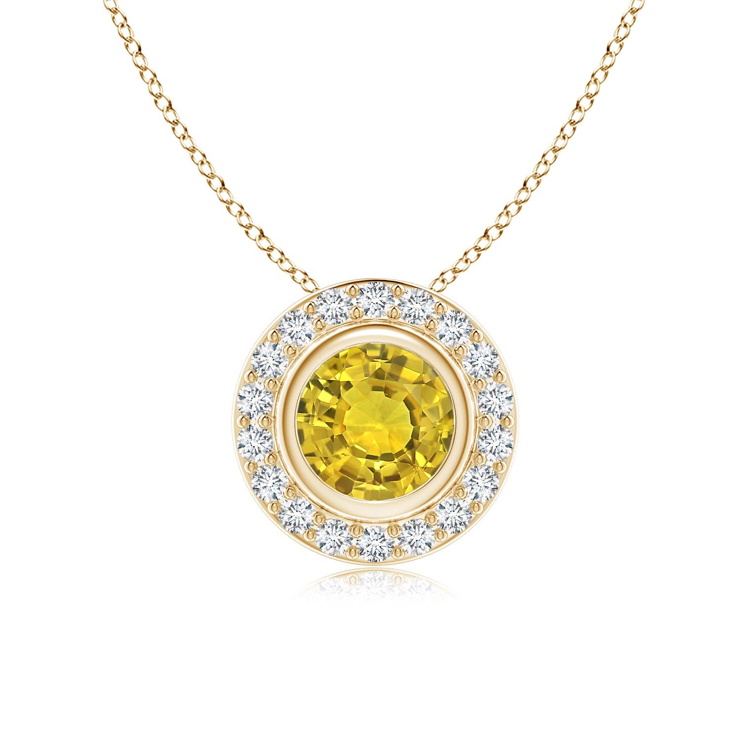 AAAA - Yellow Sapphire / 1.22 CT / 14 KT Yellow Gold