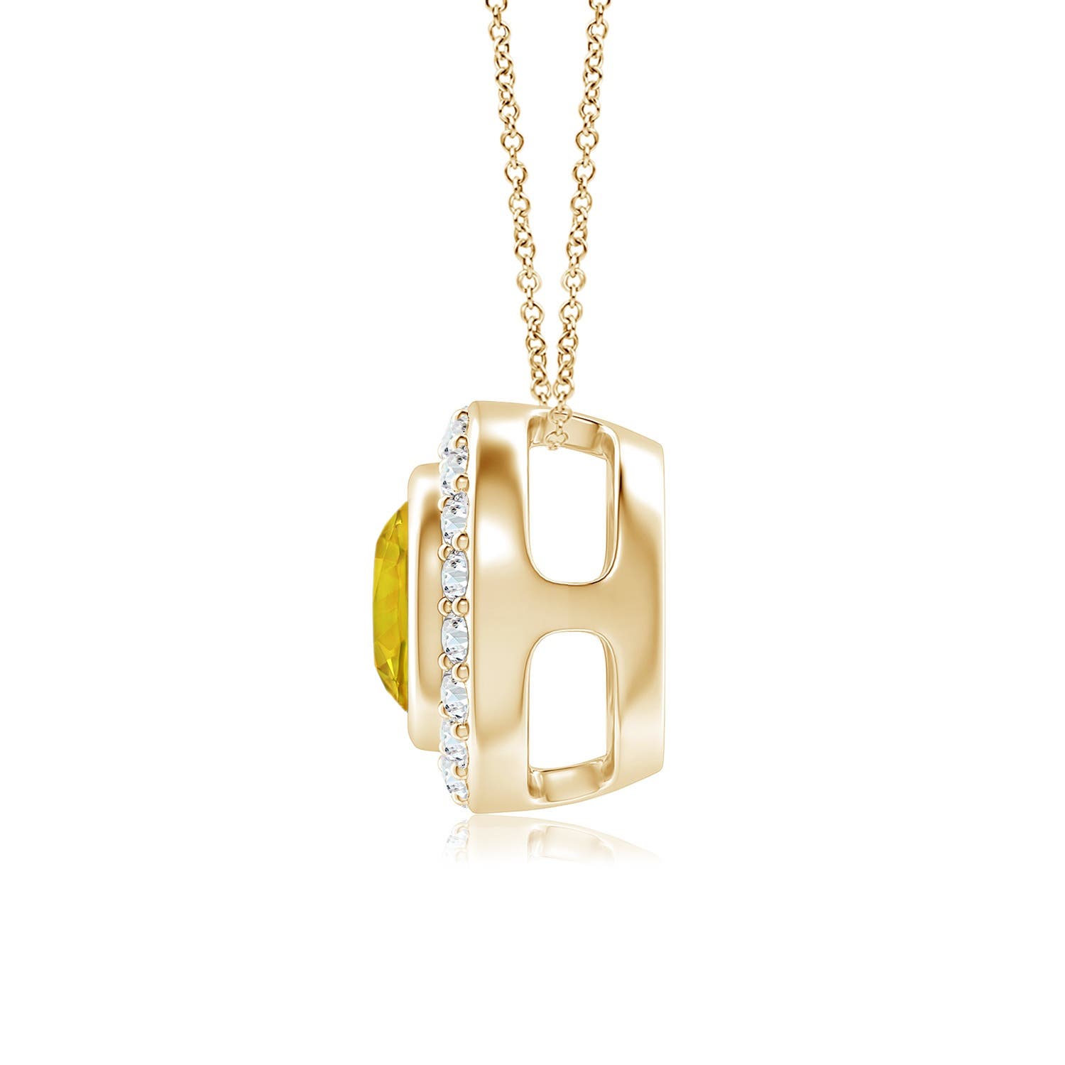 AAAA - Yellow Sapphire / 1.22 CT / 14 KT Yellow Gold