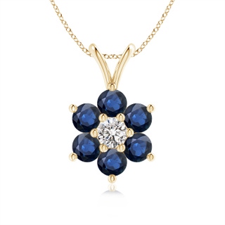 Round AA Blue Sapphire