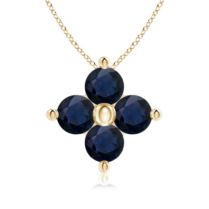 A - Blue Sapphire / 0.56 CT / 14 KT Yellow Gold