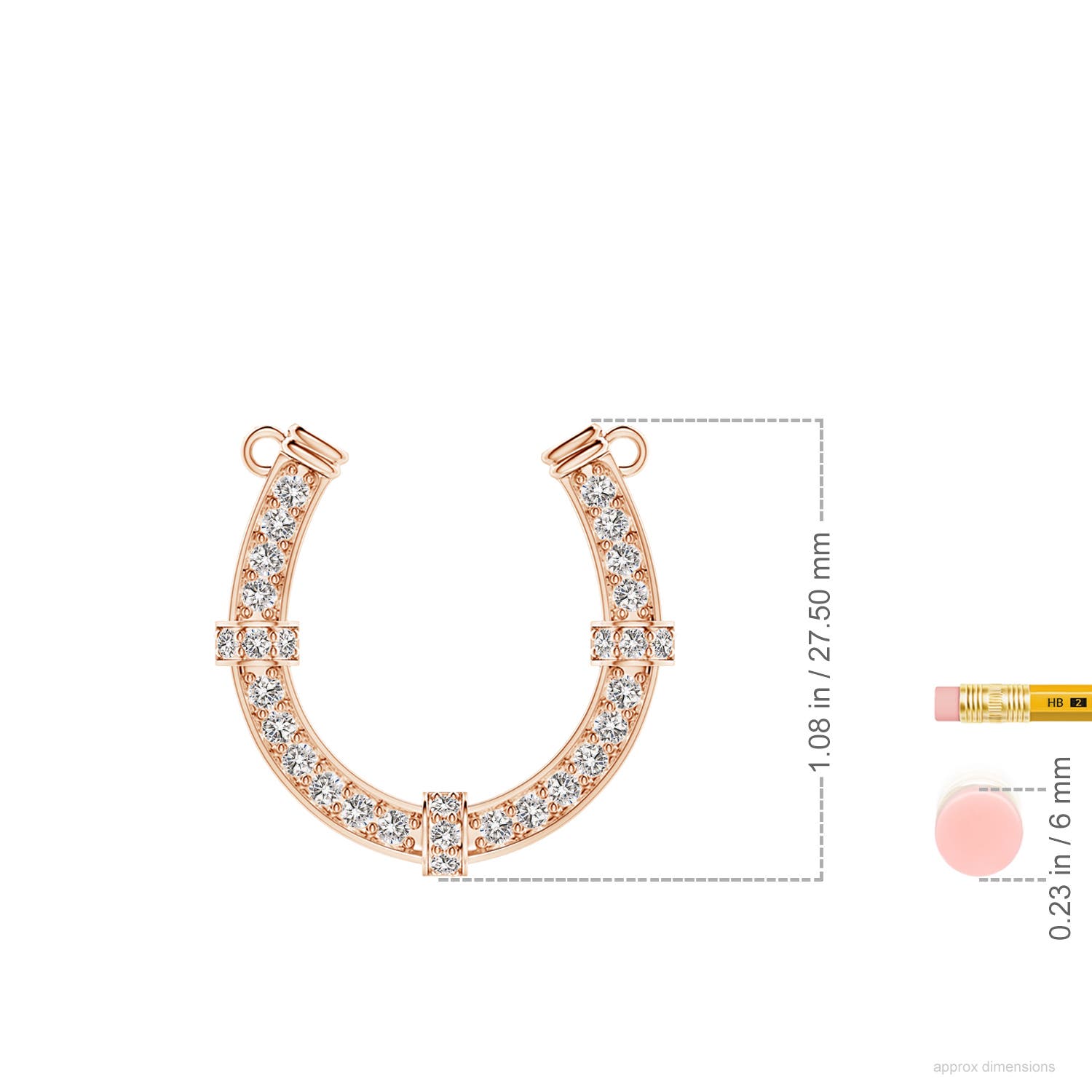 I-J, I1-I2 / 0.99 CT / 14 KT Rose Gold