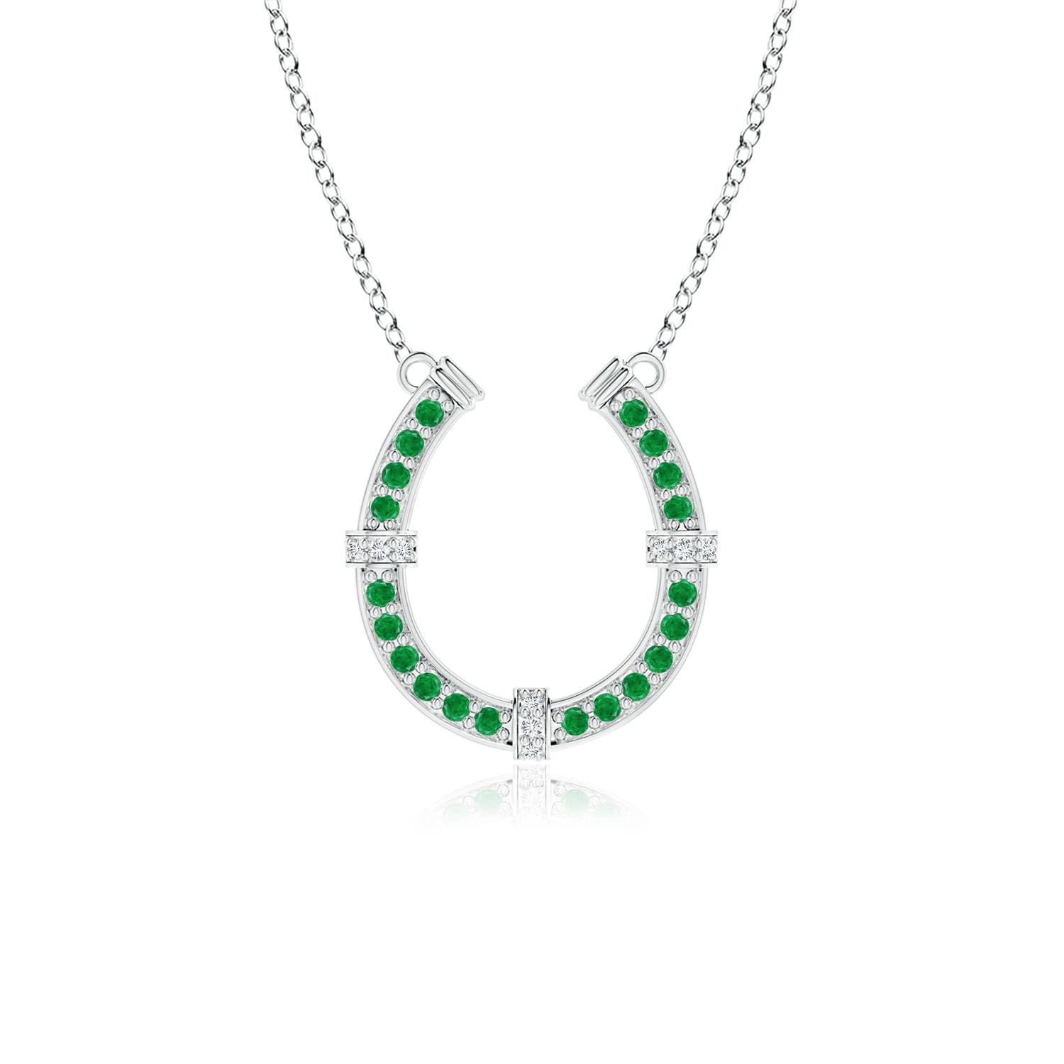 AA - Emerald / 0.35 CT / 18 KT White Gold