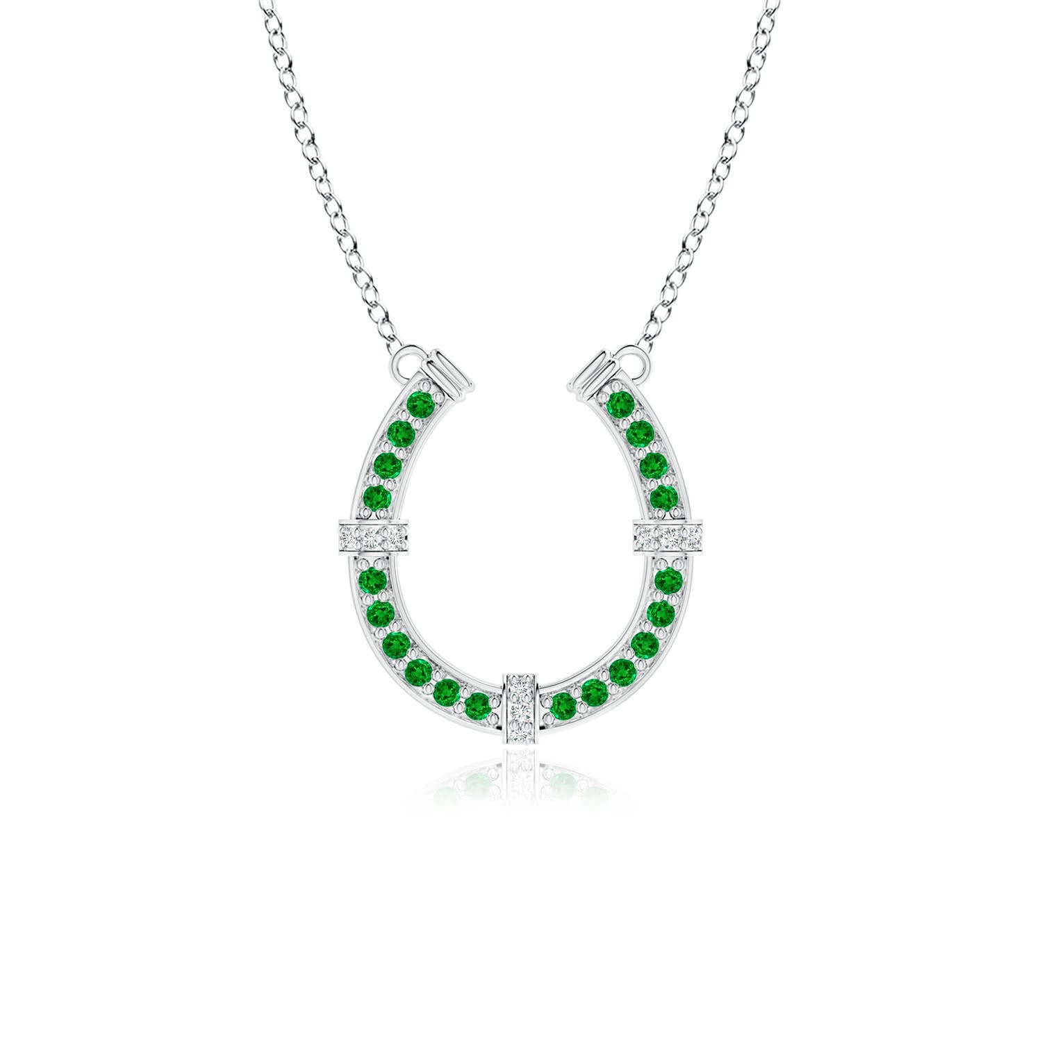 AAAA - Emerald / 0.35 CT / 18 KT White Gold