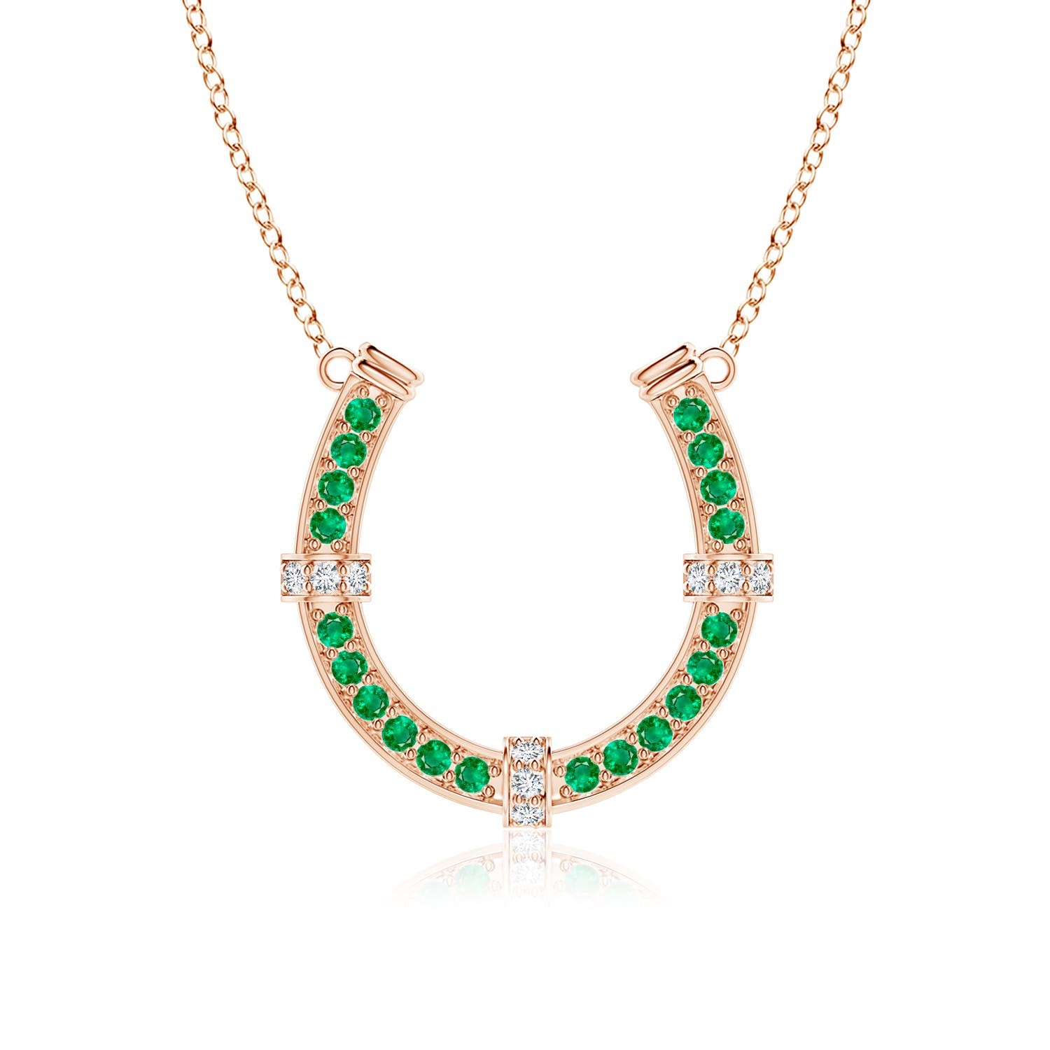 AAA - Emerald / 1.73 CT / 14 KT Rose Gold