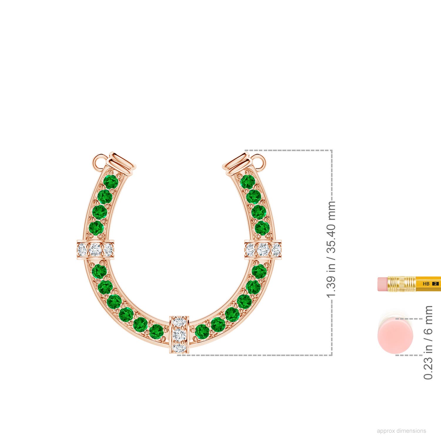 AAAA - Emerald / 1.73 CT / 18 KT Rose Gold