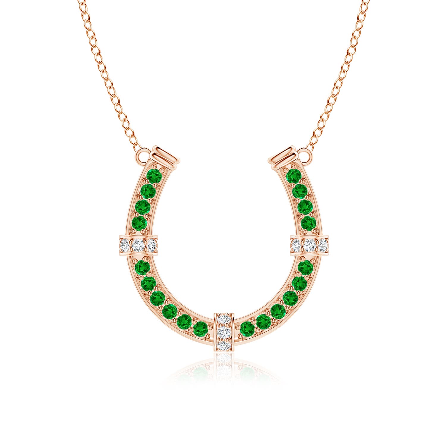 AAAA - Emerald / 1.73 CT / 14 KT Rose Gold