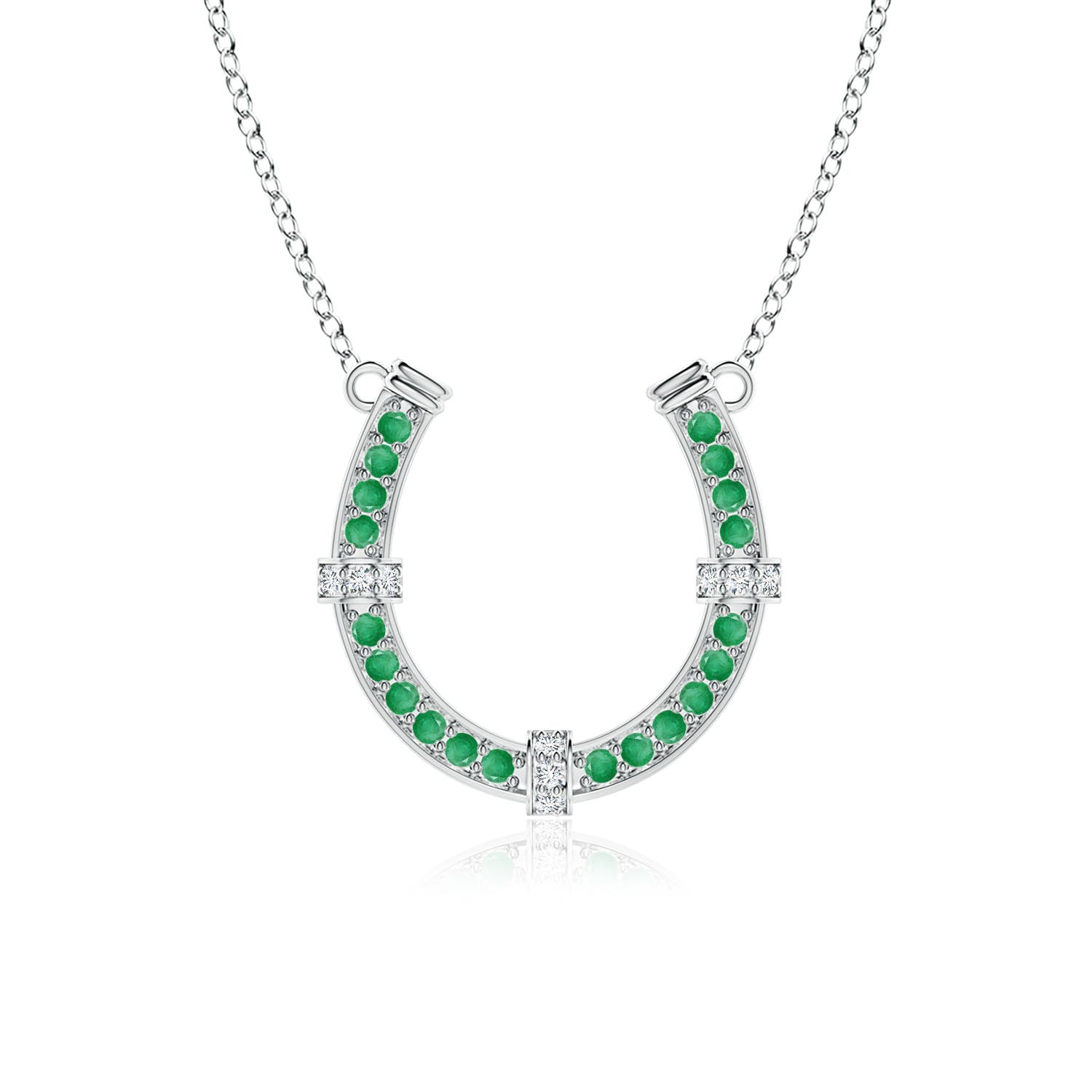 A - Emerald / 1.11 CT / 18 KT White Gold