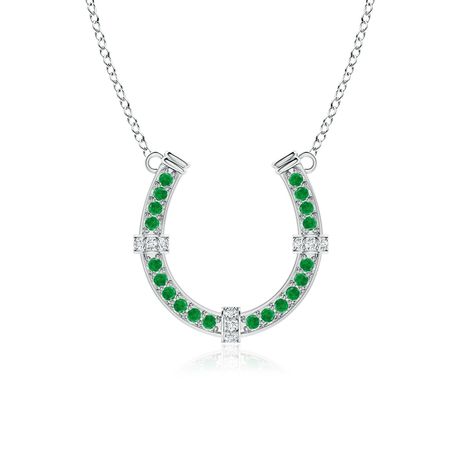 AA - Emerald / 1.11 CT / 18 KT White Gold