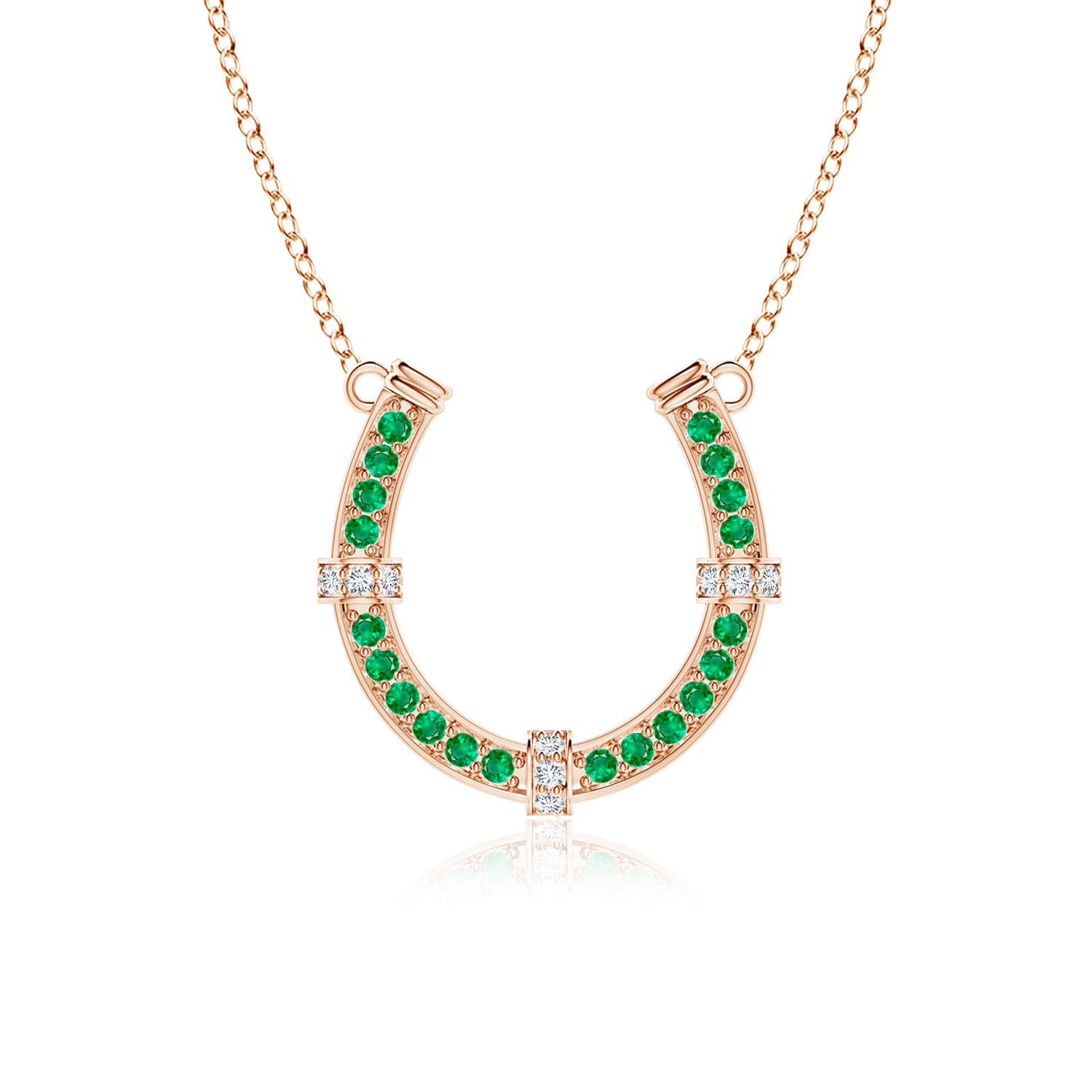 AAA - Emerald / 1.11 CT / 18 KT Rose Gold