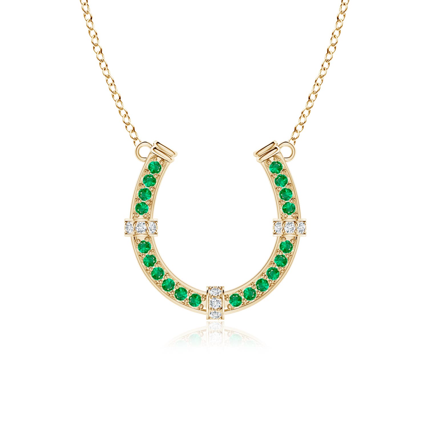 AAA - Emerald / 1.11 CT / 14 KT Yellow Gold