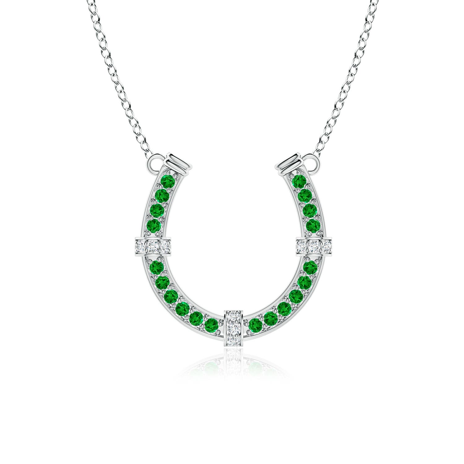 AAAA - Emerald / 1.11 CT / 18 KT White Gold