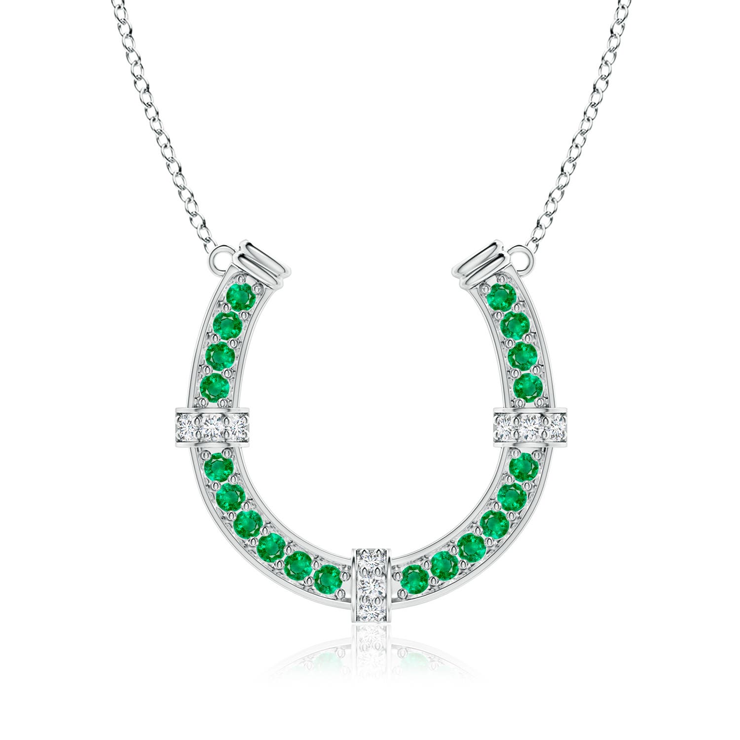 AAA - Emerald / 2.62 CT / 18 KT White Gold