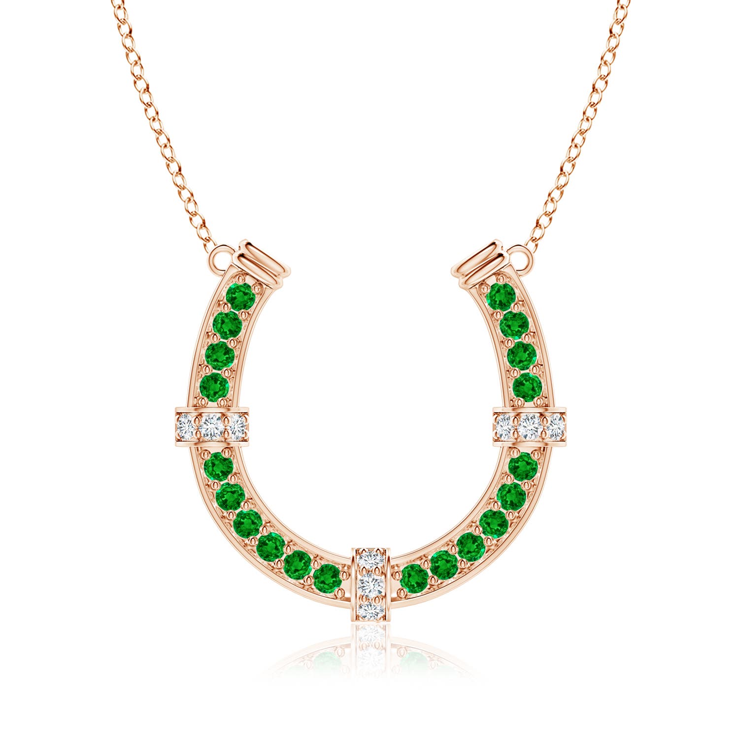 AAAA - Emerald / 2.62 CT / 18 KT Rose Gold